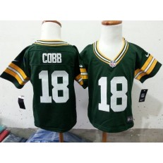 Nike Green Bay Packers 18 Randall Cobb Green Toddler Game Jersey
