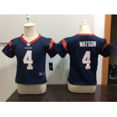 Nike Houston Texans 4 Deshaun Watson Blue Toddler Game Jersey