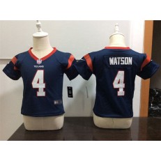 Nike Houston Texans 4 Deshaun Watson Blue Toddler Game Jersey