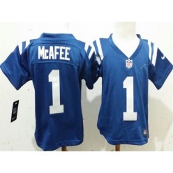 Nike Indianapolis Colts 1 Pat McAfee Blue Toddler Game Jersey