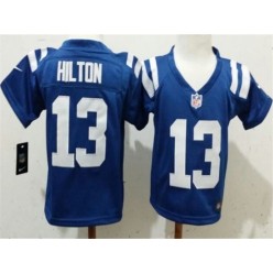 Nike Indianapolis Colts 13 T.Y. Hilton Blue Toddler Game Jersey