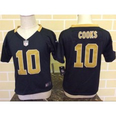 Nike New Orleans Saints 10 Brandin Cooks Black Toddler Game Jersey