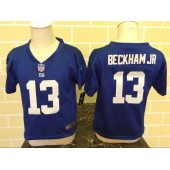 Nike New York Giants 13 Odell Beckham JR Blue Toddler Game Jersey