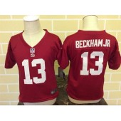 Nike New York Giants 13 Odell Beckham Jr Red Toddler Game Jersey
