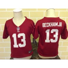 Nike New York Giants 13 Odell Beckham Jr Red Toddler Game Jersey