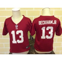 Nike New York Giants 13 Odell Beckham Jr Red Toddler Game Jersey