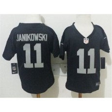 Nike Oakland Raiders 11 Sebastian Janikowski Black Toddler Game Jersey