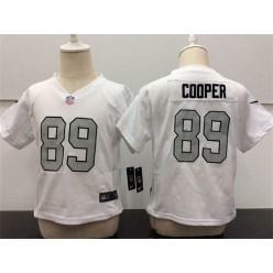 Nike Oakland Raiders 89 Amari Cooper White Grey No. Toddler Game Jersey