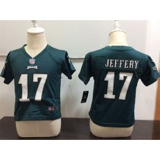 Nike Philadelphia Eagles 17 Alshon Jeffery Green Toddler Game Jersey