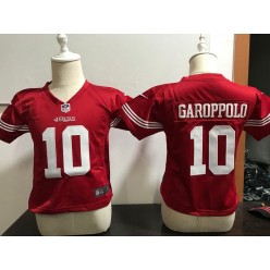 Nike San Francisco 49ers 10 Jimmy Garoppolo Red Toddler Game Jersey