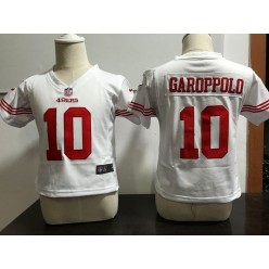 Nike San Francisco 49ers 10 Jimmy Garoppolo White Toddler Game Jersey