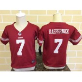 Nike San Francisco 49ers 7 Colin Kaepernick Red Toddler Game Jersey