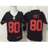 Nike San Francisco 49ers 80 Jerry Rice Black Toddler Game Jersey