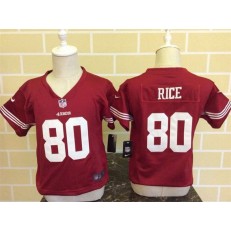 Nike San Francisco 49ers 80 Jerry Rice Red Toddler Game Jersey