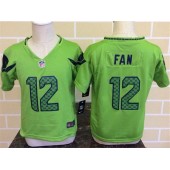Nike Seattle Seahawks 12 Fan Green Toddler Game Jersey