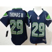 Nike Seattle Seahawks 29 Earl Thomas III Blue Toddler Game Jersey