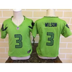 Nike Seattle Seahawks 3 Russell Wilson Green Toddler Game Jersey
