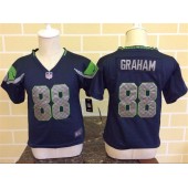 Nike Seattle Seahawks 88 Jimmy Graham Blue Toddler Game Jersey