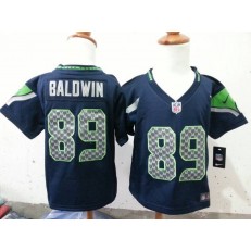 Nike Seattle Seahawks 89 Doug Baldwin Blue Toddler Game Jersey