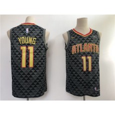 Atlanta Hawks 11 Trae Young Black Swingman Men Jersey