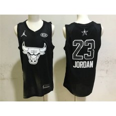 Chicago Bulls 23 Michael Jordan Black NBA Jordan Swingman 2018 All-Star Game Men Jersey