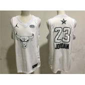 Chicago Bulls 23 Michael Jordan White NBA Jordan Swingman 2018 All-Star Game Men Jersey