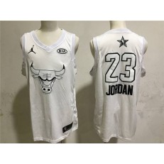 Chicago Bulls 23 Michael Jordan White NBA Jordan Swingman 2018 All-Star Game Men Jersey