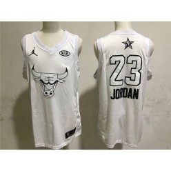Chicago Bulls 23 Michael Jordan White NBA Jordan Swingman 2018 All-Star Game Men Jersey