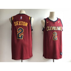 Cleveland Cavaliers 2 Collin Sexton Red Nike Swingman Men Jersey
