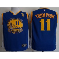 Golden State Warriors 11 Blue 2018 NBA Champions Nike Swingman Men Jersey