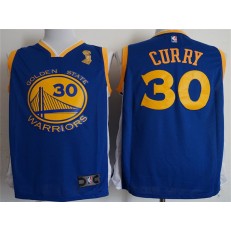 Golden State Warriors 30 Stephen Curry Blue 2018 NBA Champions Nike Swingman Men Jersey