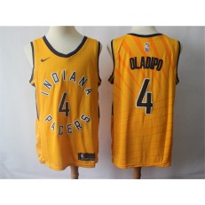 Indiana Pacers 4 Victor Oladipo Gold Nike Swingman Men Jersey