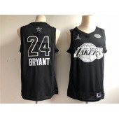 Los Angeles Lakers 24 Kobe Bryant Black NBA Jordan Swingman 2018 All-Star Game Men Jersey