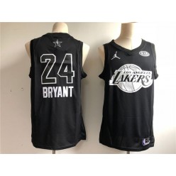 Los Angeles Lakers 24 Kobe Bryant Black NBA Jordan Swingman 2018 All-Star Game Men Jersey