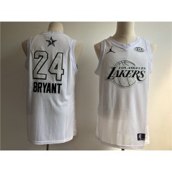 Los Angeles Lakers 24 Kobe Bryant White NBA Jordan Swingman 2018 All-Star Game Men Jersey