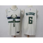 Milwaukee Bucks 6 Eric Bledso Cream City Edition Nike Men Jersey