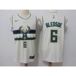 Milwaukee Bucks 6 Eric Bledso Cream City Edition Nike Men Jersey
