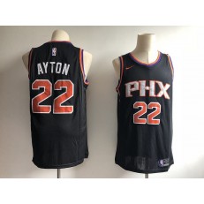 Phoenix Suns 22 Deandre Ayton Black Without The Sponsor Logo Nike Swingman Men Jersey