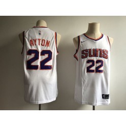 Phoenix Suns 22 Deandre Ayton White Without The Sponsor Logo Nike Swingman Men Jersey