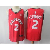 Toronto Raptors 2 Kawhi Leonard Red Nike Swingman Men Jersey