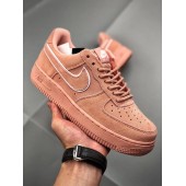 NIKE AIR FORCE 1 LOW SUEDE PACK RED STARDUST PINK AA1117-601