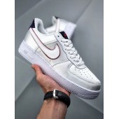 NIKE AIR FORCE 1 LOW WHITE BLACKENED BLUE RED AA0287-103