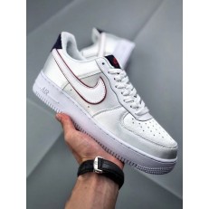 NIKE AIR FORCE 1 LOW WHITE BLACKENED BLUE RED AA0287-103