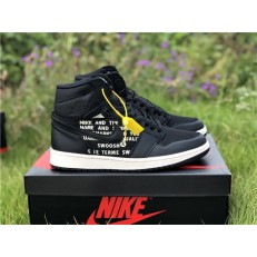 AIR JORDAN 1 HI OG NIKE AIR BLACK 555088-001