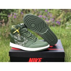 AIR JORDAN 1 HI OG NIKE AIR OLIVE CANVAS 555088-300