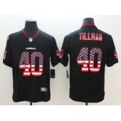 Arizona Cardinals 40 Pat Tillman Black USA Flag Fashion Color Rush Limited Nike NFL Men Jersey