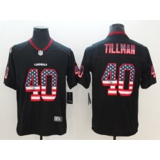 Arizona Cardinals 40 Pat Tillman Black USA Flag Fashion Color Rush Limited Nike NFL Men Jersey