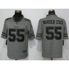 Dallas Cowboys 55 Leighton Vander Esch Gray Gridiron Gray Vapor Untouchable Limited Nike NFL Men Jersey