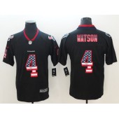 Houston Texans 4 Deshaun Watson Black USA Flag Fashion Color Rush Limited Nike NFL Men Jersey