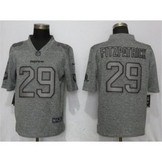 Miami Dolphins 29 Minkah Fitzpatrick Gray Gridiron Gray Vapor Untouchable Limited Nike NFL Men Jersey